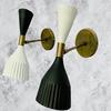 Настенное бра середины века, матовое итальянское бра Diabolo, пара настенных светильников, стиль регулируемого бра, освещение лампы