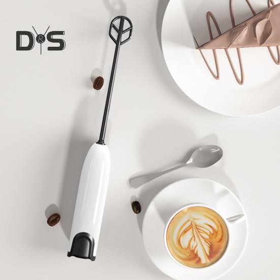 Мини-вспениватель молока, ручной пеногенератор, работающий от аккумулятора, запуск одной кнопкой, съемный беспроводной блендер для яиц, миксер для кофе, палочка