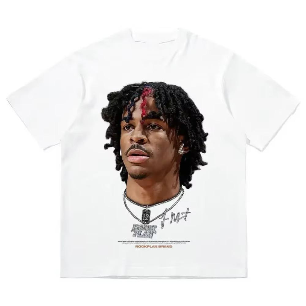 Summer Fashion Hip-Hop Basketball Face T-shirt Casual Trend Streetwear for Men And Women Youth Top