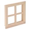 1:12 Dollhouse Window Miniature Wooden Unpainted Simulated Winder Decoration Accessories