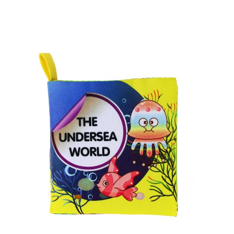 Детское раннее образование, познание, интеллект, изучение английского языка, тканевая книга