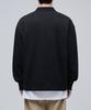 MUSINSA STANDARD Oversized Collared Sweatshirt [Black]