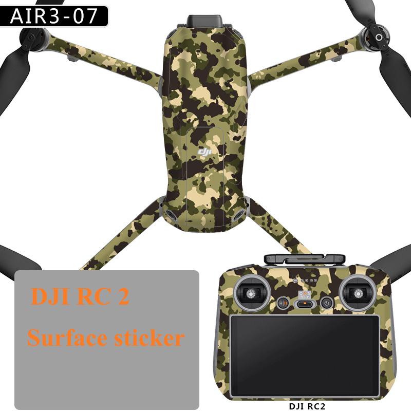 Красочные наклейки для DJI Air 3 Drone Защитная пленка ПВХ Наклейки Поверхностное покрытие кожи для DJI RC 2/RC N2 Аксессуары
