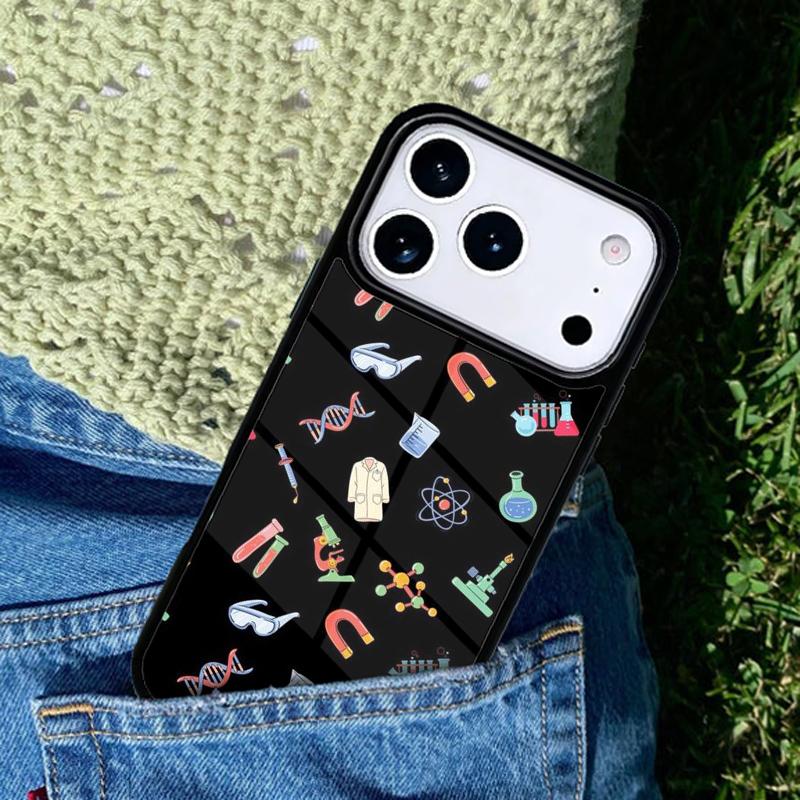 Чехол для телефона с дизайном по биологии и химии для IPhone 11 12 13 14 15 16e 17 Pro Max Coque для IPhone 17 Air