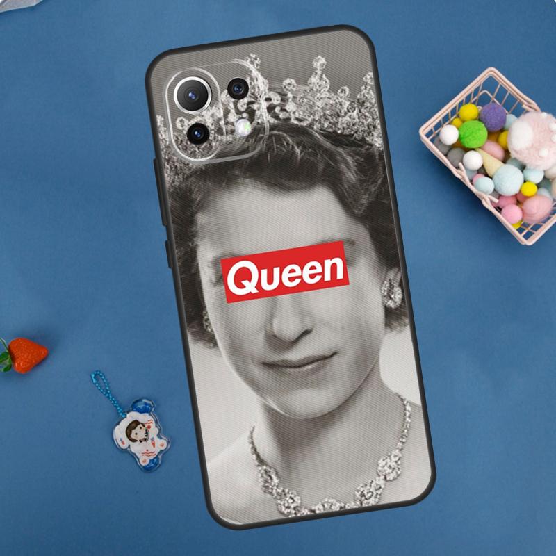 England Queen Elizabeth II Case For Xiaomi 11T 12T 13T 14T Pro 13 14 15 Ultra POCO X7 Pro X3 X5 X6 M6 F5 F6 Pro Cover