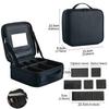New Cosmetic Bag With Mirror Beauty Brush Makeup Bag Travel Necessary Waterproof Large Capacity Travel Tattoo Makeup Case