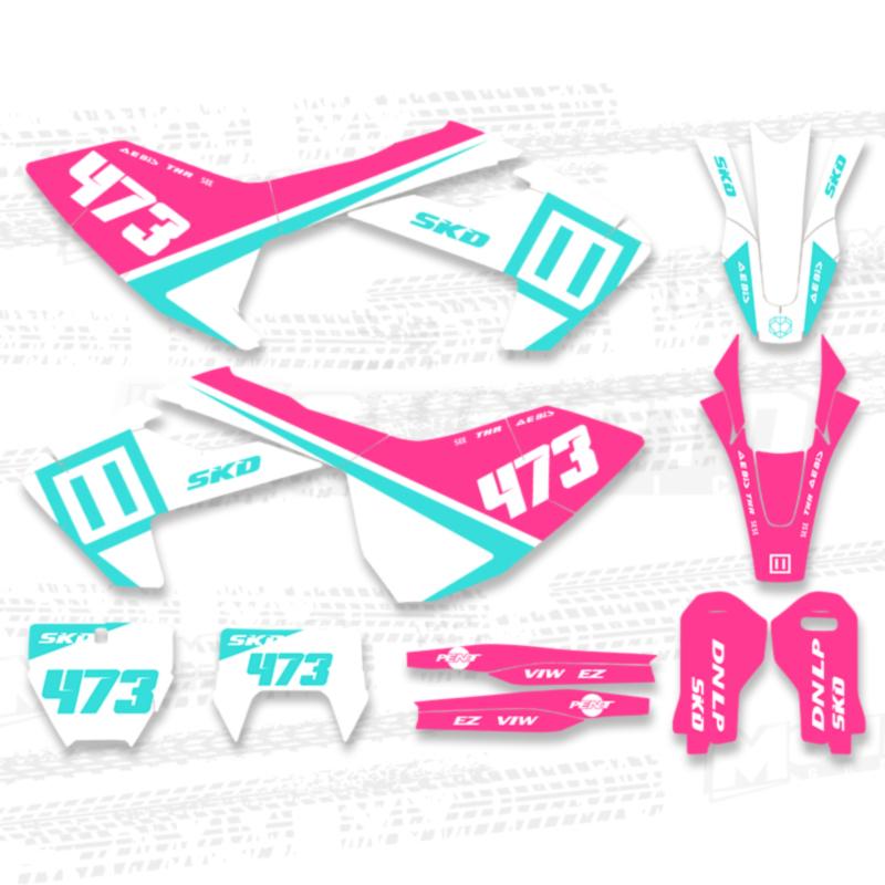 MCHMFG For Husqvarna TC FC TX FX FS 2016 2017 2018 TE FE 2017 2018 Graphics Decal Sticker Kit Motorcycle