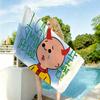 Мультяшное милое полотенце C-Caillou для сушки, банное полотенце, подходит для легкого плавания, кемпинга, йоги, пляжа, активного отдыха