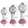 Female Masturbation Male Anus Dilator Glass Butt Plug Anal Dildo Crystal Beads Fake Penis Adult Sex Toys for Women Men
