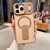 Магнитный матовый чехол для телефона для iPhone 17 Pro Max, ударопрочный, со встроенной подставкой, совместим с iPhone 11.