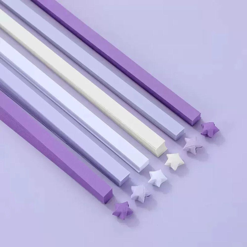 Мультяшная звезда бумага для оригами односторонняя звезда удачи оригами DIY скрапбукинг украшение для дома