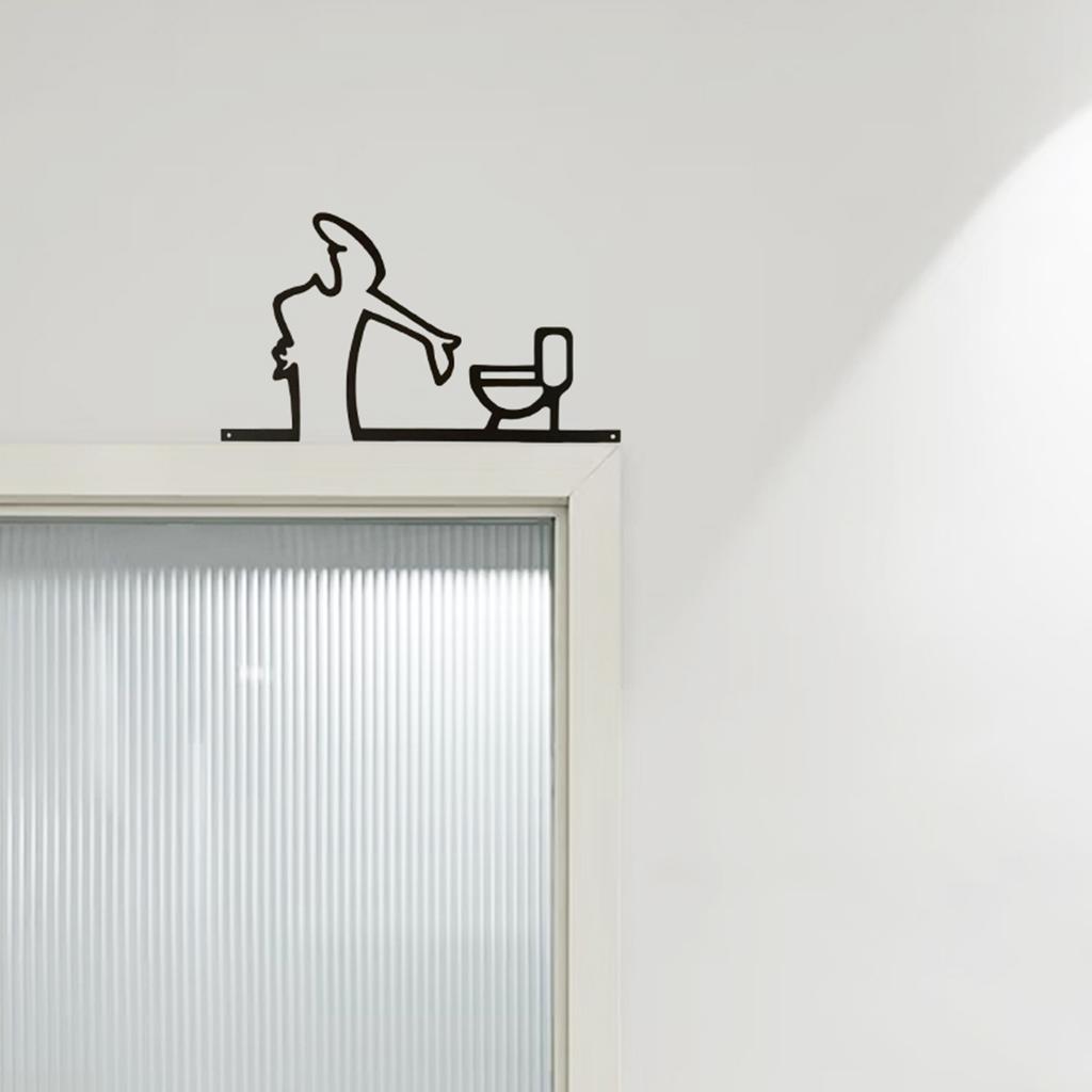 1Pc Iron Art Minimalist Wall Decor, Fun Wall Decoration, Minimalist Decoration, Home Wall Hanging, Home Wall Decor, Metal Wall Art