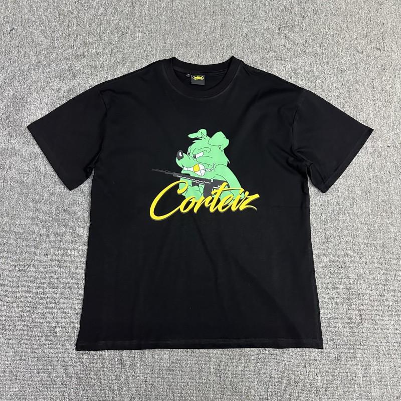 Cor Basic Series Short Sleeve T-Shirt Phantom Letter Print Couple Style Loose Fit Tee