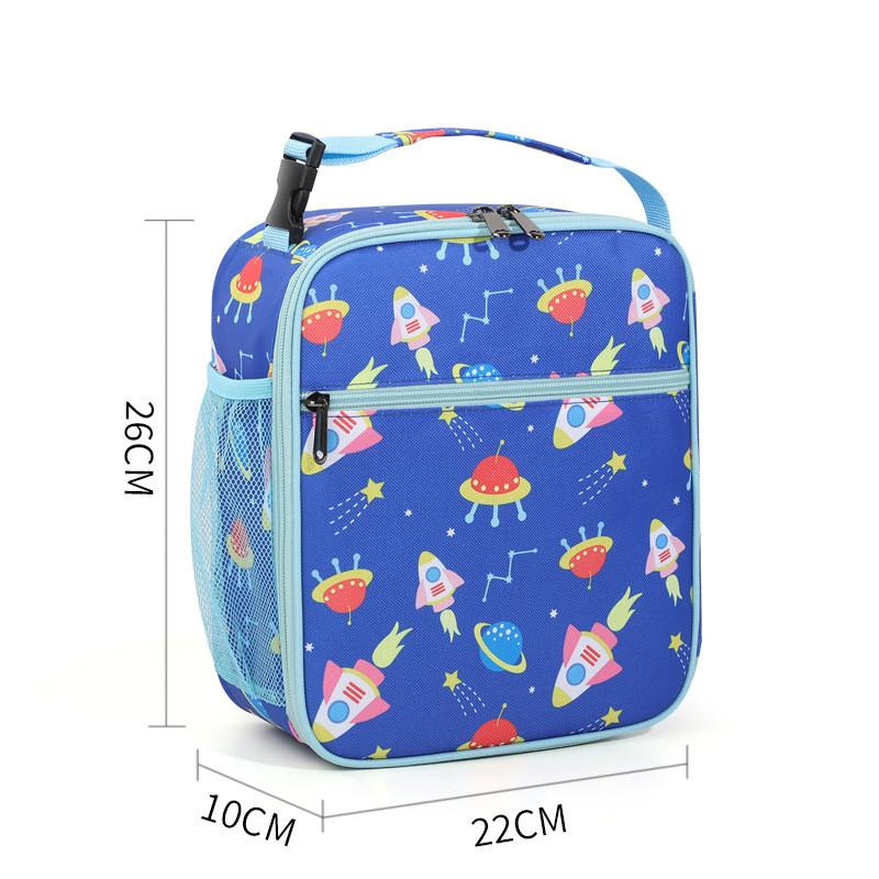 Children's best-selling lunch bag hand-held and crossbody large-capacity fresh-keeping ice bag outdoor lunch box insulated bag