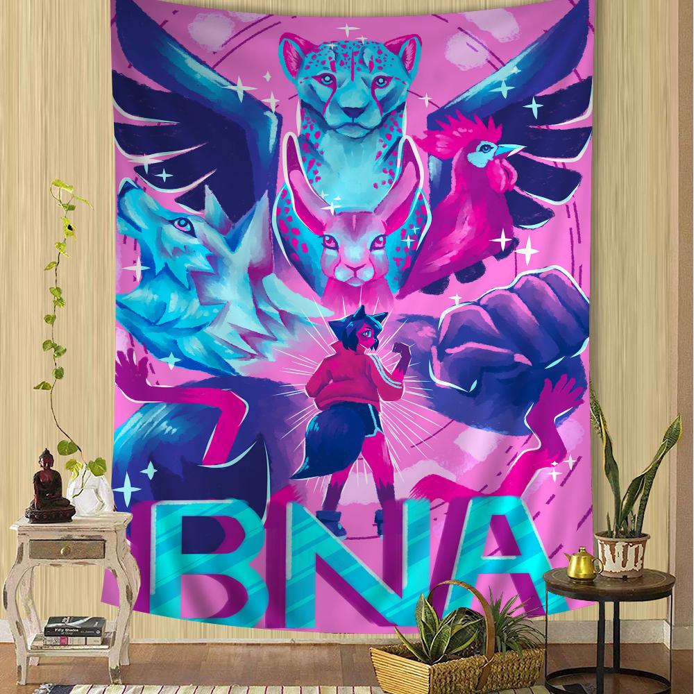 Brand New Animal BNA Tapestry Anime Tapestry Hanging Tarot Hippie Wall Rugs Dorm Wall Hanging Sheets Hippie Wall Hanging
