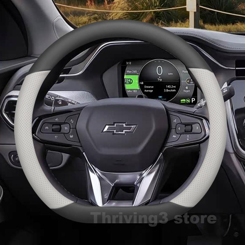 Leather Car Steering Wheel Cover For Chevrolet Bolt EV EUV 2015-2027 Auto Steering Wheel Chevrolet Bolt euv 2023 Accessories jt2