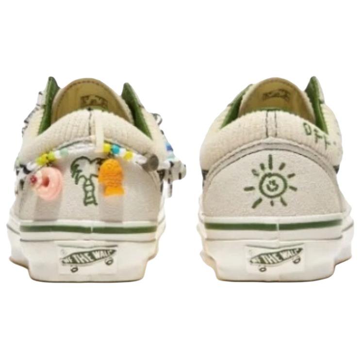 Cocona Hiraki x Vans Premium Old Skool Браслет дружбы Унисекс Кроссовки Крем Крем-белый VN000EGYCRM