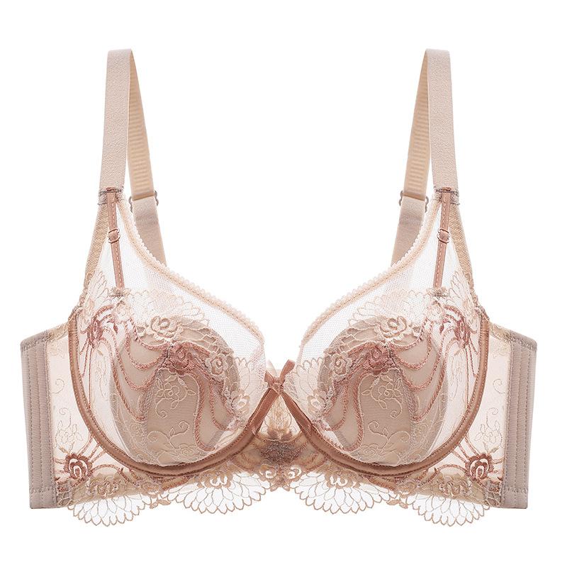 Тонкая чашка 0,3 см, стальное кольцо, французское нижнее белье, женский сексуальный кружевной бюстгальтер
