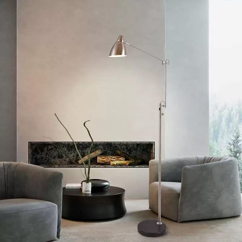 Premium Long Arm Desk Lamp - Minimalist Eye-Protection Office & Reading Floor Light