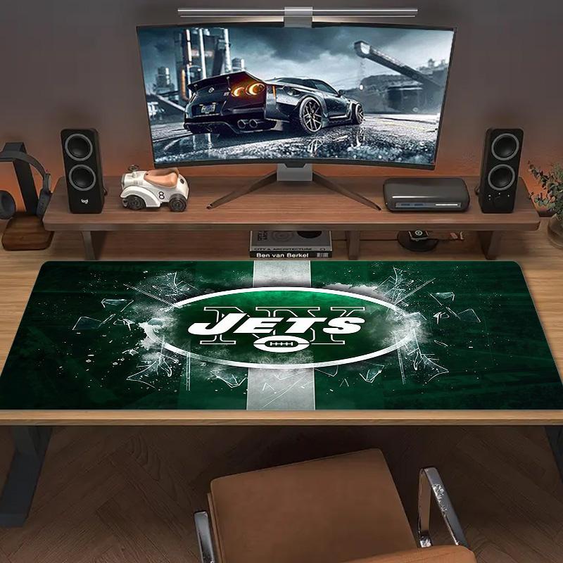 New York Jets Print Cushion Non-slip Laptop Tablet Big Mousepad XXL Mat Mini PC Playmat With Lock edge