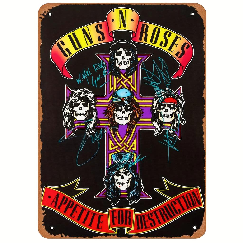 Классическая рок-группа «Kiss Revenge» Винтажный художественный металлический постер Знак Ретро-мужчина Пещера Музыкальный клуб Бар Паб Кафе Декоративные таблички