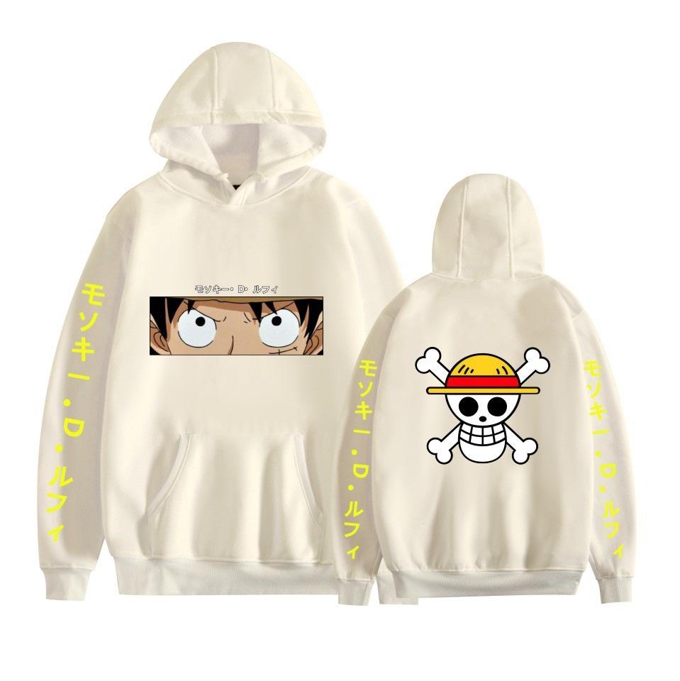 Riman Animation Cartoon Luffy Brook Series Printed Fashion Casual Hooded Sweater