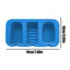 Homemade Ice Lolly Moulds 3-Cavity Ice Cream Mold Food Grade Silicone Ice Lattice Freezer Sticks Mould for Home Kitchen