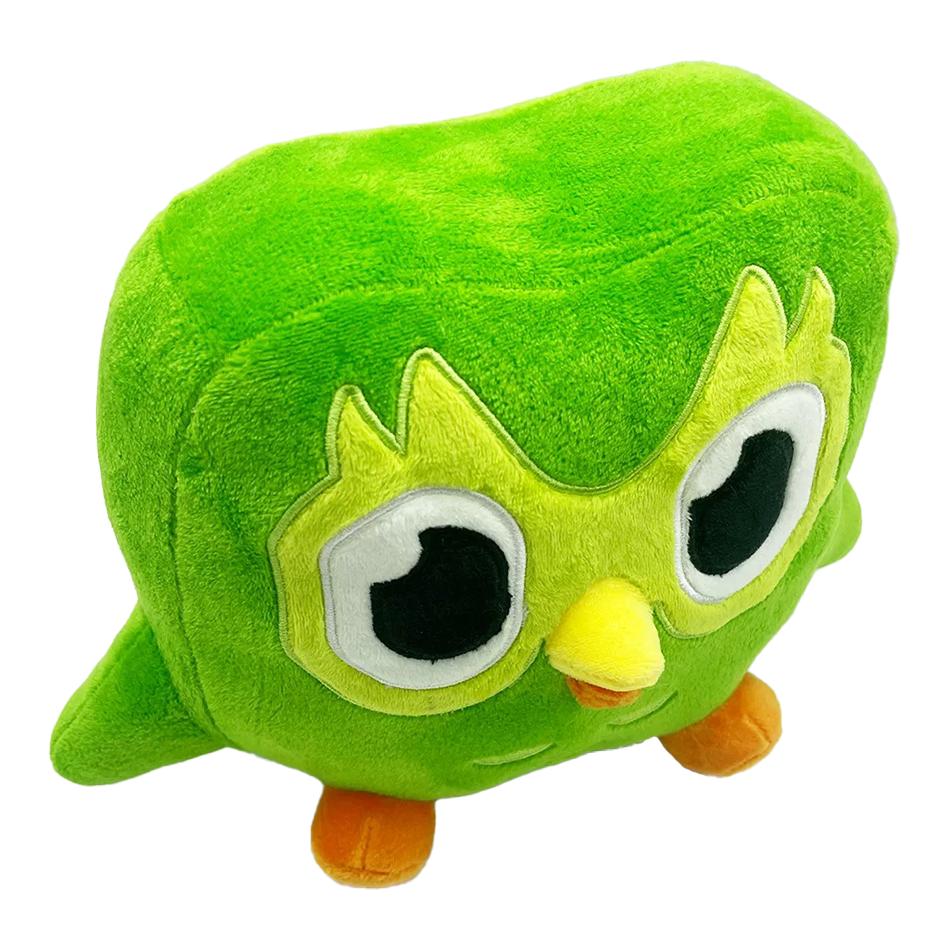 Зеленая плюшевая игрушка Duolingo Owl Duo Plushie Of Duo The Owl Cartoon Anime Owl Doll Soft Animal Toy Children Birthday Gift
