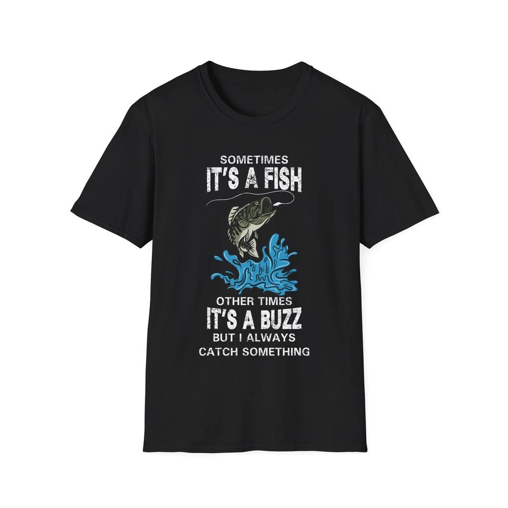 Bass Fishing T-shirt Freshwater Angler Fisherman Beer Design Shirt High Quality Printed Round Neck Short Sleeve Personality Tops