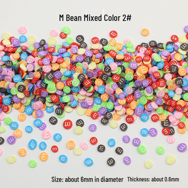 Экологичные мягкие глиняные слайсы M&M's для DIY Кристального Слайма и Поделок