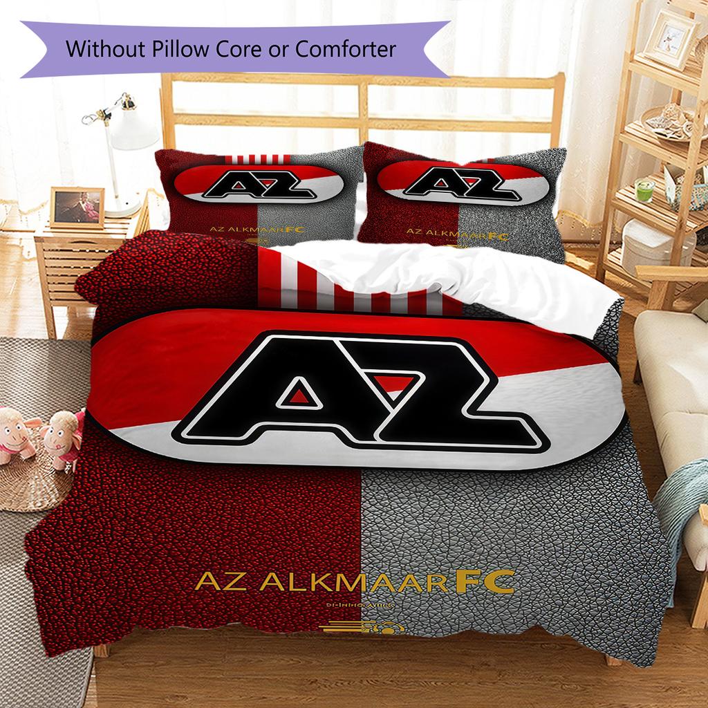 Клуб AZ Alkmaar Комплект постельного белья Одеяло Пододеяльник Наволочка Домашний Декор Подарок на День Рождения (1 пододеяльник + 2 наволочки, без наполнителя)