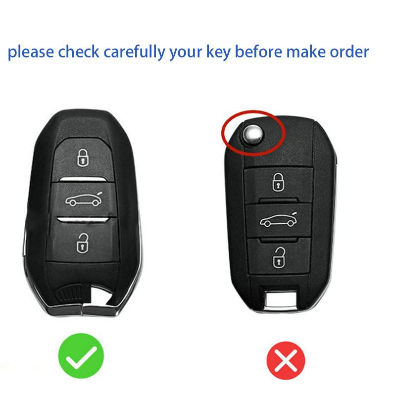 Silicone Car Remote Key Case Cover For Peugeot 308 408 508 2008 3008 4008 5008 For Citroen C1 C4 C4L C6 C3-XR Picasso DS3 DS4