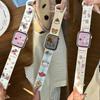 Совместимый мультяшный силиконовый магнитный ремешок для Apple Watch S10, SE, Ultra, 9876 поколений