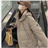 Женская пуховая хлопковая куртка средней длины, свободная зимняя хлопковая куртка большого размера