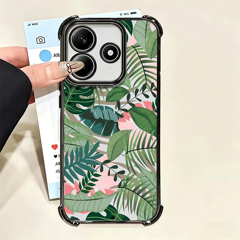 Летние растения Зеленый лист Мягкий чехол для телефона Для Xiaomi Poco X7 X8 Pro Max X6 X5 X3 F8 Ultra F7 M8 M7 M5S Redmi 15C 15A 15 14C 13C 1