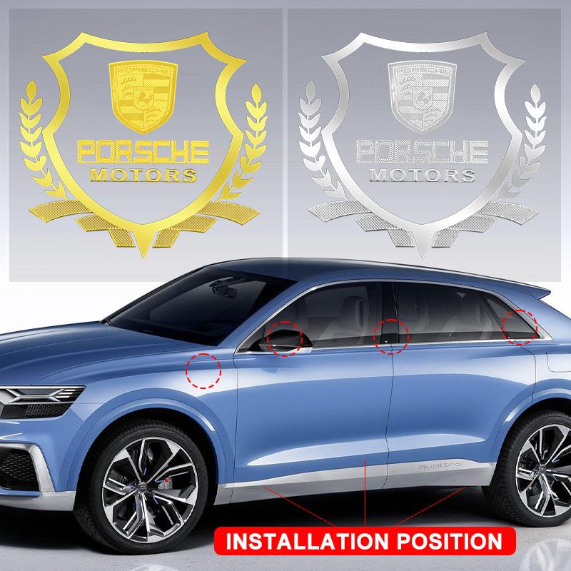 Auto Body Side Window Fuel Tank Trunk Decorative Decals Stickers For Porsche Boxster Cayenne Panamera Macan Cayman 911 918 996 917 991