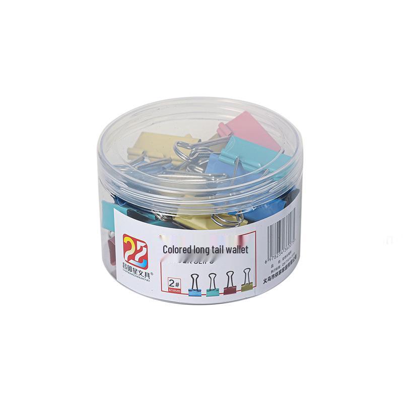 Цветные зажимы-бабочки: Смешанная упаковка (большая и маленькая) для файлов, контрольных работ, книг и квитанций