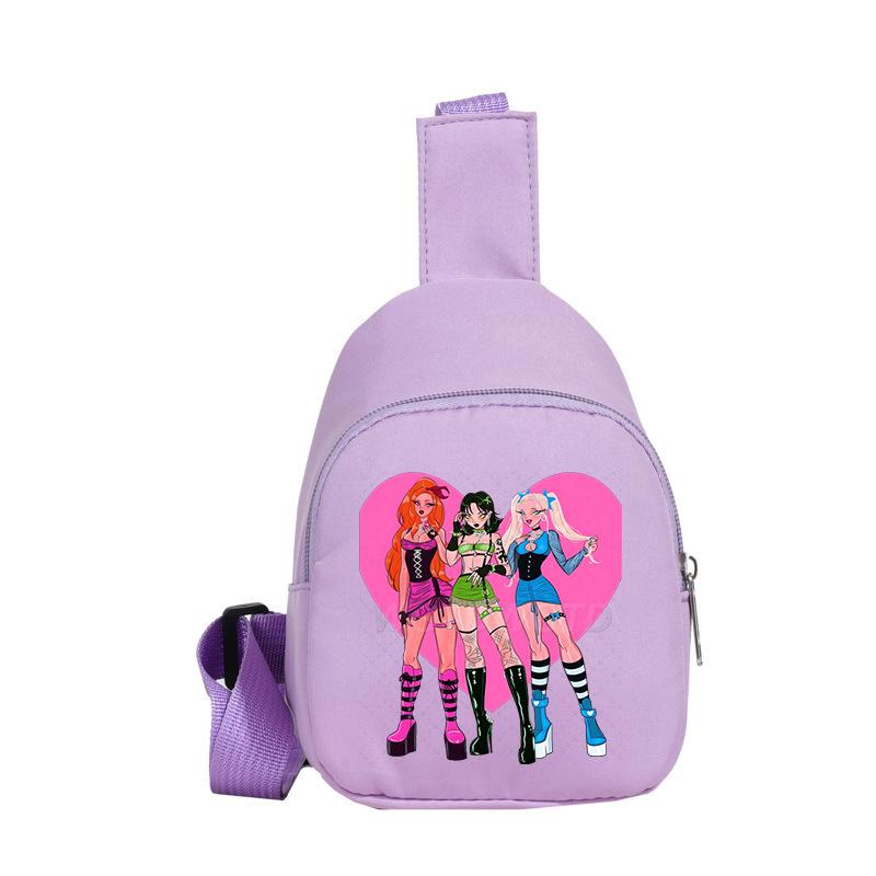 Animation Cartoon Printing Korean Version Trend Lightweight Backpack Women'S Large-Capacity Primary And Secondary School Student Schoolbag