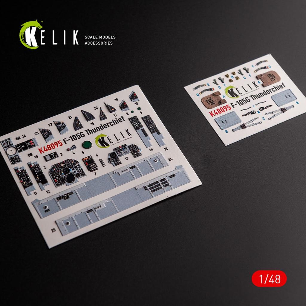 Reskit Interior 3D Decal Hobby Пластиковая модель Decal RSKK48095 1/48 F-105G (для Босса)