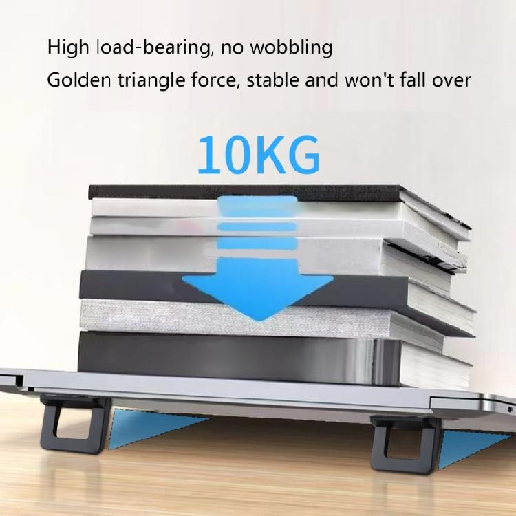 2Pcs Foldable Laptop Stand Portable Laptop Stand Invisible Cooling Laptop Stand Cooling Office Footpad Notebook Tablets