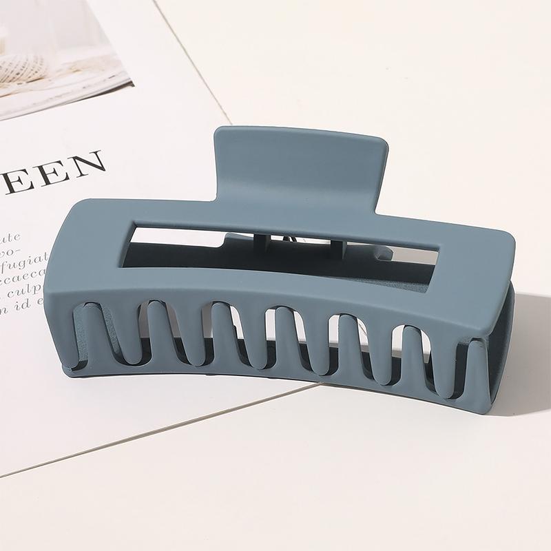 1Pc Big Size 10.5cm Rectangle Matte Hairpin Crab Vintage Hair Claws Trendy Hair Clip Hair Accessories For Women With Thick Hair