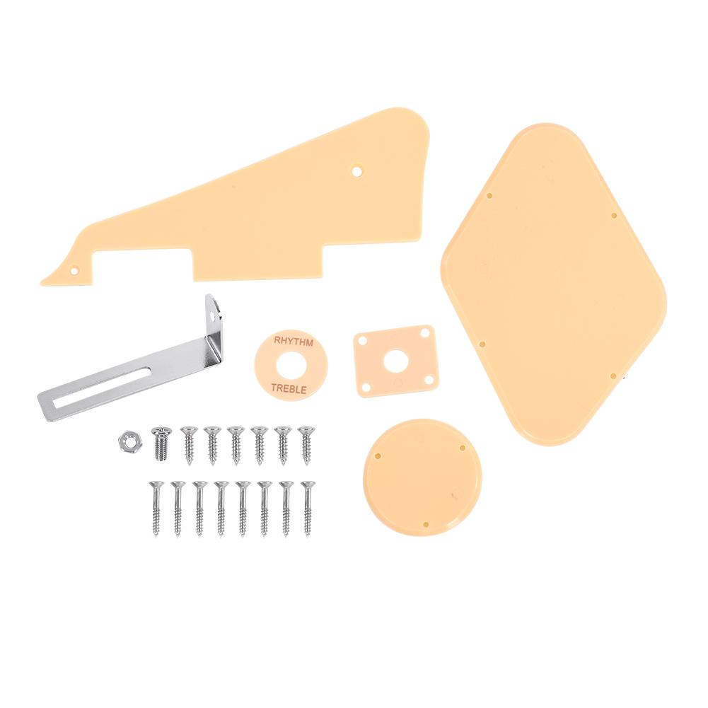 Комплект пластин, пикгард, переключатель, кольцо, крышка полости, джек, задняя пластина для джазовой гитары LP