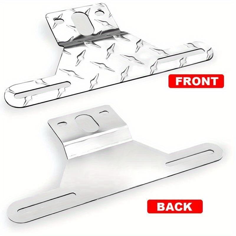 Алюминиевый сплав грузовик прицеп кемпер кронштейн для крепления номерного знака подставка держатель номерного знака световая рама поддержка для трактора RV