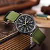 Military Watch Nylon Strap Luminous Analog Display Calendar Simple Stylish Antique Sports Watch Quartz Green Fashion Accessories Birthday Anniversary