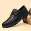 Модная мужская обувь из натуральной кожи, мягкая подошва, на четыре сезона, бини, повседневная кожаная обувь, модная, трендовая, молодежная, для вечеринок, универсальная, для вождения