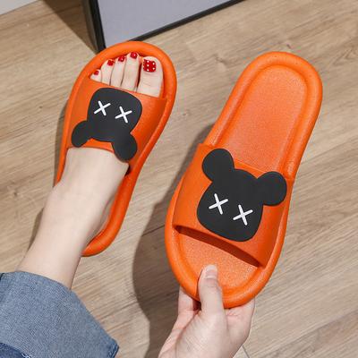 Модные летние тапочки, женская обувь 2024 года, новые милые шлепанцы с открытым носком на низкой платформе для мужчин, домашние тапочки на плоской подошве для пляжа для женщин