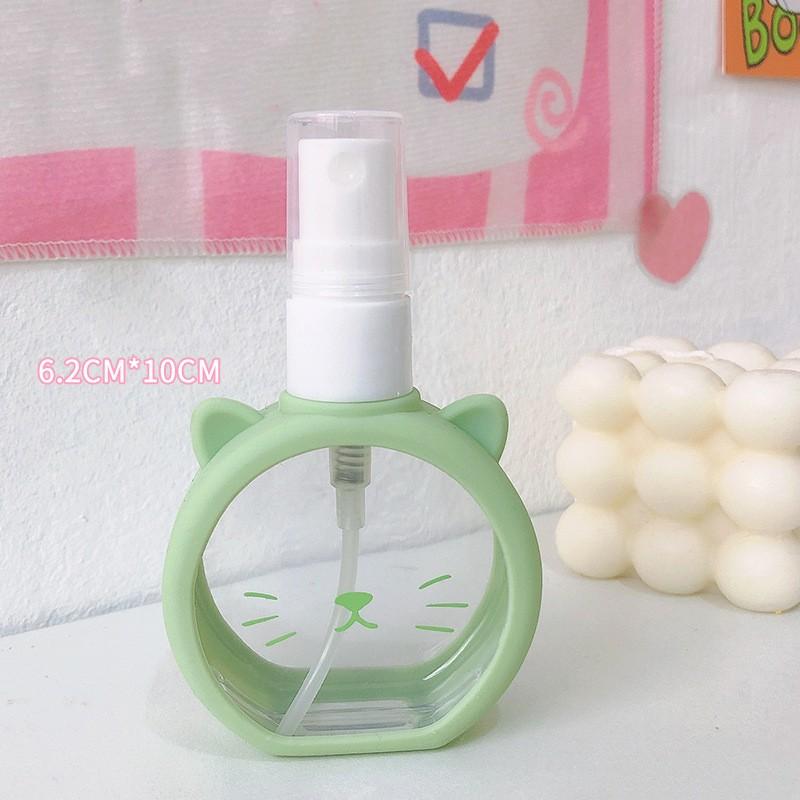 55 мл милый дорожный многоразовый флакон-спрей алкоголь пустой контейнер косметика портативный мультяшный распылитель духов увлажнение