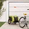 vidaXL Pet Bike Trailer Green and Black