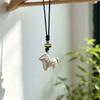 Metallic Finish Cute Lamb Choker Brushed Texture Sweater Long Chain  Chic Girls