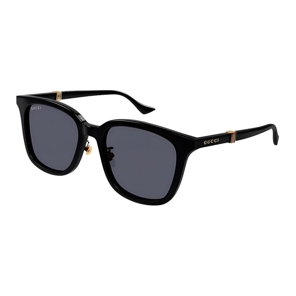 Gucci Rectangular Sunglasses Unisex sunglasses Black GG1498SK001
